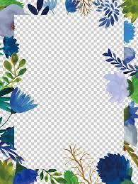 Free for commercial use no attribution required high quality images. Floral Design Flower Png Clipart Blue Border Decorative Patterns Design Download Free Png Download