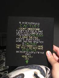 Remember to go ____ your essay checking for grammar and spelling mistakes before you hand it in to the teacher. I Embroidered My Favourite Scene From The Good Place Embroidery
