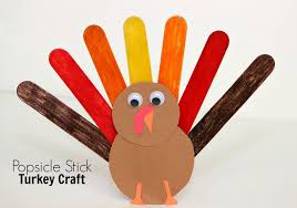 Popsicle Stick Turkey Craft For Kids Thanksgiving Crafts For Kids Popsicle Stick Crafts For Kids Easy Thanksgiving Crafts
