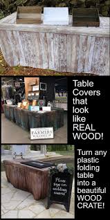 Fitted Table Covers That Look Like Wood You Ll Love Our Unique Designs Created Exclusively By Us Ma Craft Booth Displays Craft Show Table Craft Show Displays