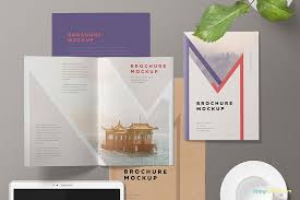 Free Download A5 Brochure Mockup Brochure Mockup Free Brochures Mockups Brochure Mockup Psd