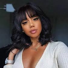 Buy bob lace front wigs.find quality bob lace front wigs hair extensions,bob lace closure wigs,human hair lace wigs,and more on girlygirlwigs.com. Buy Short Bob Wigs With Bangs Body Wave Human Hair Wig With Bangs Brazilian Virgin Human Hair None Lace Front Wigs With Bangs 130 Density Machine Made Wigs For Black Women 12 Inch Online