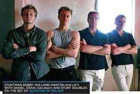 I think a combination of things—one being that chris is 6'1. Man Behind The Masks Skyfall Stuntman Bobby Holland Hanton