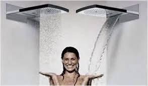 Description Contemporary Designed Wall Mount Rain Shower With 3 Spray Types Rainair Whirlair Wide Flood Jet Ha Shower Panels Shower Heads Waterfall Shower