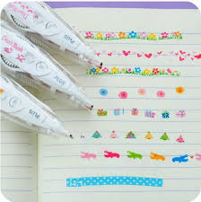 New Plus Japanese Stationery Decoration Rush Tape Pen For Diy Scrapbook Diary Cute Stationery Kawaii Stationery Stationery