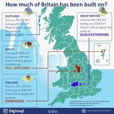 How Much Of Britain Has Been Built On Britain Kingdom Of Great Britain Great Britain