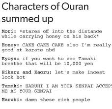 Yep Pretty Much Ouran High School Host Club Funny High School Host Club Ouran High School Host Club