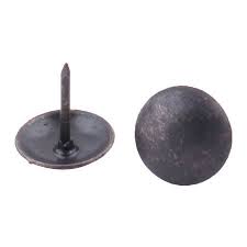 Home Metal Round Hat Upholstery Thumb Tack Nail Push Pin Black 11 X 13mm 100pcs Walmart Com Tack Nails Upholstery Tacks Thumbtack