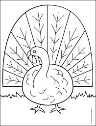 Keep your kids busy doing something fun and creative by printing out free coloring pages. Easy How To Draw Turkey Tutorial And Turkey Coloring Page