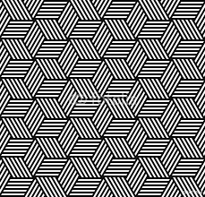 Black And White Geometric Design Easy Seamless Geometric Pattern In Op Art Design Pixerstick Wall Mural Easy Installation 365 Day Money Ba Tessellation Patterns Geometric Art Geometric Pattern