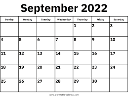 september 2022 calendars printable calendar 2022