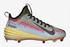 Mike Trout S Nike Lunar Vapor Rainbow Trout Cleats What Pros Wear Mike Trout Nike Cleats Baseball Cleats