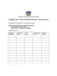 3 tahun 2012 mengenai peraturan perjalanan pegawai awam ke luar negara atas urusan persendirian. Borang Pertandingan Pakaian Beragam