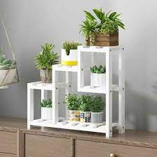 Estante De Flores Para Decoracion De Balcon Estante Especial Para Sala De Estar De Interior De Varios Niveles Marco De B Living Room Size Plant Shelves Decor