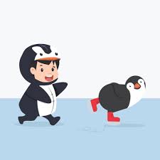 Little Kid Characters In Penguin Costume Ice Skating Download Free Vectors Clipart Graphics Vector Art Stickman kids ice skate illustration. vecteezy