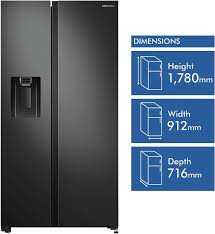 More storage space without increasing the external. Samsung Srs673dmb 676l Side By Side Refrigerator At The Good Guys