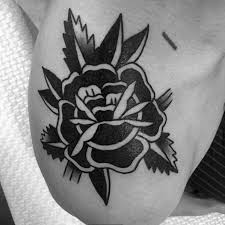 Modern tattoos for men are much less canonical and filled with symbolism. 50 Traditional Flower Tattoo Designs For Men Old School Floral Tattoo Designs Men Traditional Tattoo Flowers Sunflower Tattoo Thigh