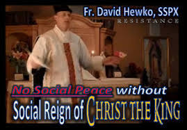 Image result for Bishop Fellay social reign of christ the king Photo