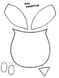 Valentines Day Crafts Print Your Owl Template At Allkidsnetwork Com Owl Valentines Valentine Template Valentine Day Crafts
