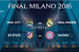 Il oppose les deux équipes espagnoles du real madrid et de l'atlético madrid. Ldc 2016 Manchester City Real Madrid Atletico Bayern A L Affiche Des Demi Finales