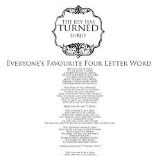 I cannot find an algorithm. Everyone S Favourite Four Letter Word By Surjo Reverbnation