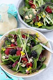 The Best Baby Spinach Salad Recipe Tender Baby Spinach Leaves Soaked In Dairy Freehomemade Honey Mus Spinach Salad Recipes Salad Recipes Chicken Salad Recipes