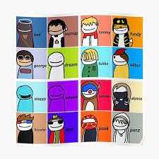 This quiz only includes major characters within the smp, including the dream team, technoblade. Dream Smp All Members Wall Art Redbubble
