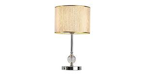 Ccsun Crystal Bedroom Table Lamp With Fabric Lampshade