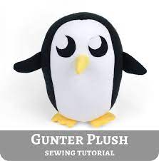 Freebie Friday Gunter Plush Sewing Stuffed Animals Plushie Patterns Plush Pattern