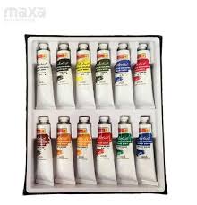 They adhere easily to textured paper, sketching paper or even smooth tinted paper. 30 Shades Camel Artist Heavy Body Acrylic Colours Maxa Enterprises
