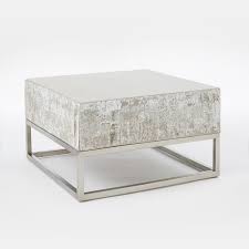 It lets you create a warm and inviting look with your favorite decor, collectibles, potted plants etc. Concrete Chrome Coffee Table