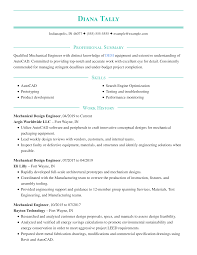 Cover letter tips & tricks. Mechanical Design Engineer Resume Examples Mechanical Engineering Livecareer