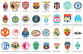 Formations, lineups and stats for manchester united vs ac milan champions league 2006/2007 Soccer Champions League Crests 2007 08 Infographic