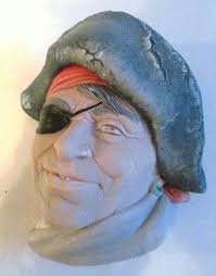 1985 Titled "smuggler" Legend Product Handpainted Plaster Molded Wall  Plaque England, Signed by Fred Wright