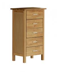 Bei uns können sie ihre kommode nach ihrem wunsch modell und farbe günstig kombinieren. Kommode New Oak 5 Schubladen Schmal Kommode Flur Kommode Schubladen