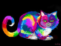 Fluffy Rainbow Cat 2 By Nick Gustafson Rainbow Cat Cat Art Cat Art Illustration