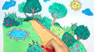 How To Draw Garden Scenery Step By Step Easy Garden Gardendesign Trees Drawings Drawingtips Drawingtutor Drawing For Kids Draw For Kids Drawing Challenge