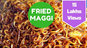 Fried Maggi Recipe Fried Ramen Street Style Telugu And English Subtitles Slowmo Cooking Youtube