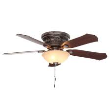 Why we love bronze flush mount lighting. Hunter Viente 52 In Indoor Roman Bronze Flushmount Ceiling Fan With Light Kit 53035 The Home Depot In 2021 Ceiling Fan Ceiling Fan With Light Bronze