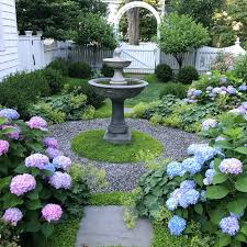 The Hunt For Hydrangeas Victorian Gardens Garden Design Garden Fountains