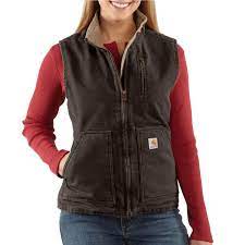Buy carhartt jackets for women and get the best deals at the lowest prices on ebay! Carhartt Women S Sandstone Mock Neck Vest Sherpa Lined