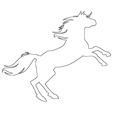 Agile, graceful, gentle—these are just a few words to describe this majestic creature. Looking For A Rearing Horse Outline Horse Coloring Pages