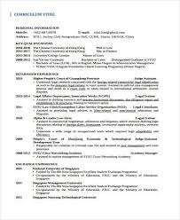 A proven job specific resume sample for landing your next job in 2021. Curriculum Vitae Example For Students Sample Law Free Premium School Hudsonradc