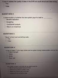 World wide web consortium an organization that provides guidelines and specifications for the web that promote universal access, responsible use, and user friendliness. A Way To Assess The Quality Of Data In The Ehr Is To Chegg Com