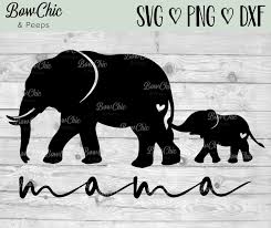 Mama Elephant Svg Mama Svg Mom And Baby Elephant Svg Etsy In 2020 Mom And Baby Elephant Elephant Silhouette Mama Elephant