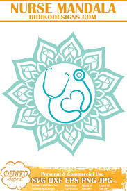 Download Nurse Mandala Svg 2 Stethoscope Svg Zentangle Svg Didiko Designs Mandala Svg Mandala Svg