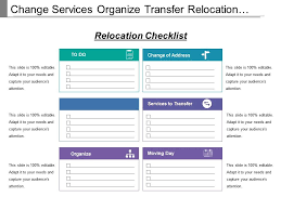 Change Services Organize Transfer Relocation Chart With