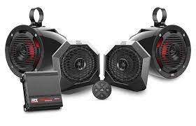 Rzrbtspkrs Bluetooth Audio System For Polaris Rzr Xp1000 And 900 With 2 Channel Amplifier Dash Mount Speaker Pods And Cage Mount Speakers Mtx Audio Serious About Sound