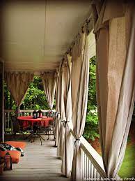 Drop Cloth Curtains Add Privacy And Sun Control To Outdoor Spaces Outdoor Curtains Patio Curtains Porch Curtains