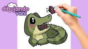 Como Dibujar Un Cocodrilo Paso A Paso Dibujos Para Dibujar Imagenes Cocodrilo Animado Cocodrilo Dibujo Dibujos Kawaii